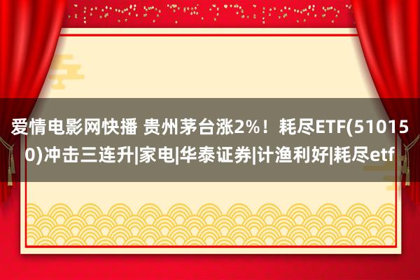 爱情电影网快播 贵州茅台涨2%！耗尽ETF(510150)冲击三连升|家电|华泰证券|计渔利好|耗尽etf